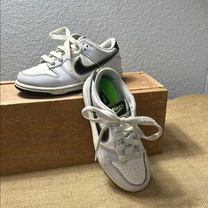 Nike Dunk Strike Gray and Green Low Sneakers
